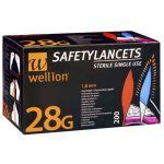 Wellion SafetyLancets 1 8mm 28g X 200 Unidades KuantoKusta