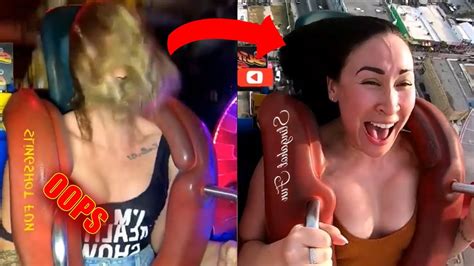 Slingshot Ride Girl Fail Compilation Funny And Shocking Moments 18