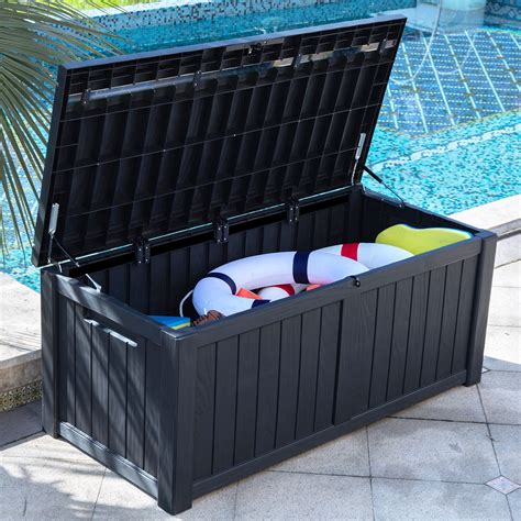 YITAHOME Outdoor Patio Deck Box Storage Waterproof Heavy Duty Large ...