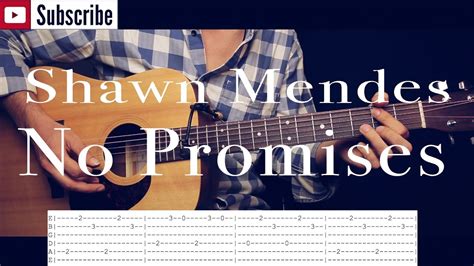 No Promises Shawn Mendes Guitar Cover Guitar Lessontutorial Tab