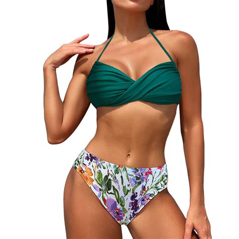 Qida Summer Bikini Women Swimsuit Fashion Bikini Set Three Point Off