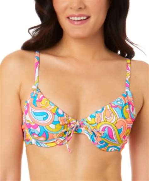 Salt Cove Juniors Swirl Girl Underwire Bralette Bikini Top Created