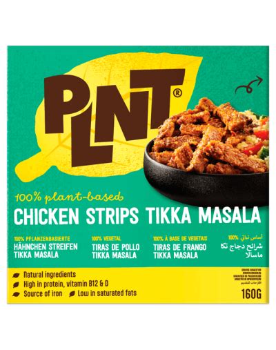 Plnt Plant Based Chicken Strips Tikka Masala