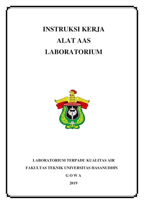 Pdf Instruksi Kerja Alat Aas Laboratorium No Rev Instruksi Kerja