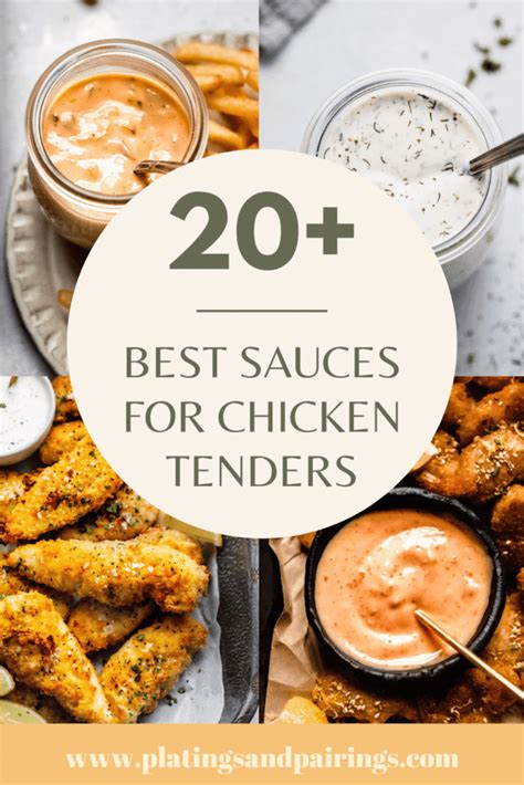 20+ Tasty Dipping Sauces for Chicken Tenders - Platings + Pairings