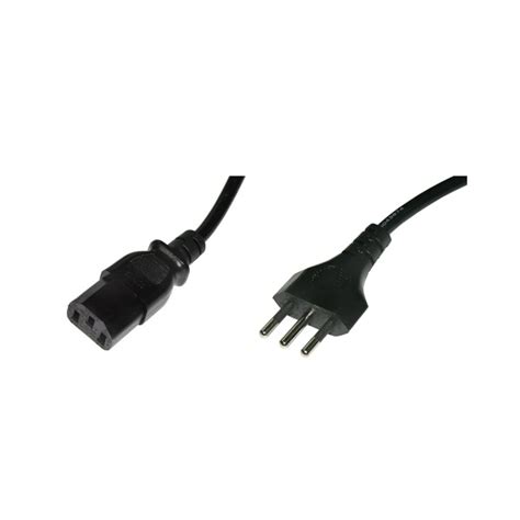 1 8 Mt Cavo Alimentazione IEC C13 Spina Tripolare 10A ITB Solution