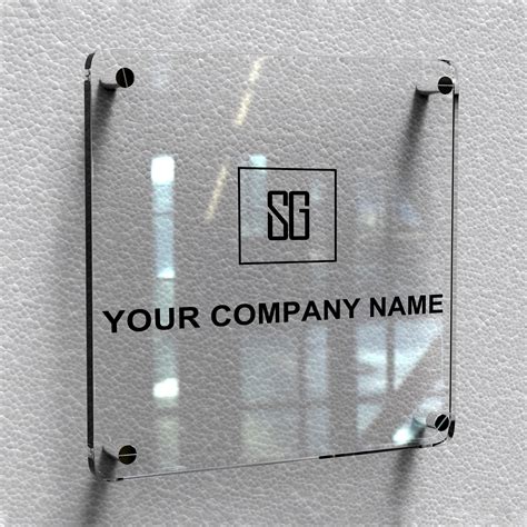 Custom Acrylic Business Logo Signcustom Laser Cut Logo Etsy