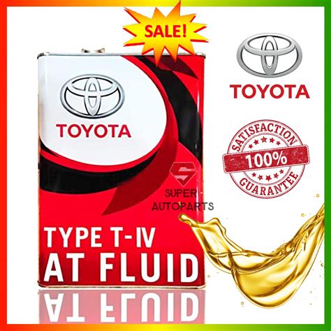 Toyota Type Iv Atf Type T Iv Gear Oil Type Liter Minyak Auto