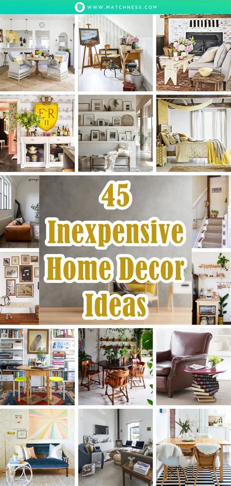 45 Inexpensive Home Decor Ideas - Matchness.com