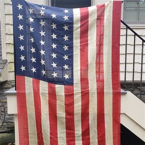 Antique 38 Star 1870 American Flag ~ 7 Feet $695 including complimentary local delivery ...