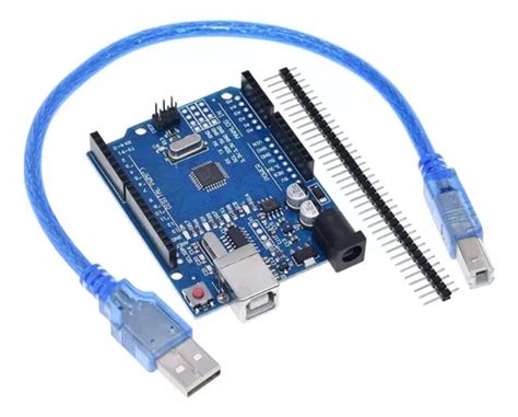 2 Und Placa Arduino Uno R3 Atmega328p Smd Ch340g Con Cable U Cuotas