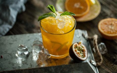 Обои коктейль, апельсиновый фреш, стакан, мята, скачать обои, фото и ...