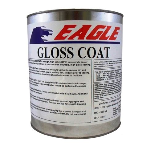 Eagle Gal Gloss Coat Clear Wet Look Solvent Based Acrylic Concrete