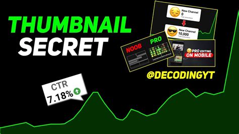 DecodingYT Thumbnail SECRET Revealed How To Make THUMBNAIL Like