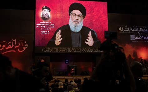 Notre Riposte Sera Forte Et Efficace Hassan Nasrallah Chef Du