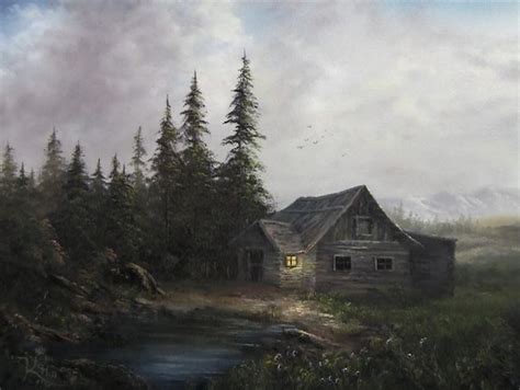 Paint With Kevin Hill Evening Cabin Landscape Painting Tutorial