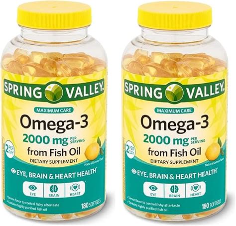 Amazon Spring Valley Omega From Fish Oil Mg Eye Brain