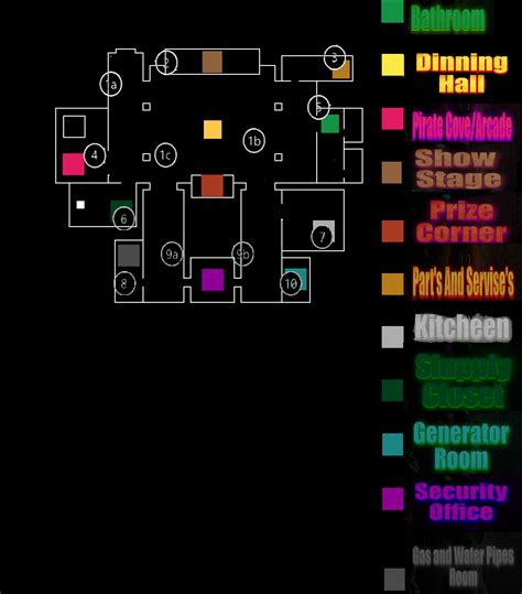 FNaF PLus Camera Map by joseeletro on DeviantArt