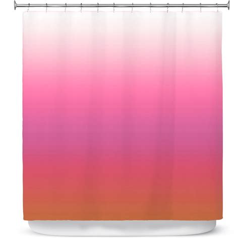 Shower Curtains 70 X 73 From Dianoche Designs By Susie Kunzelman Ombre Peachy Pink