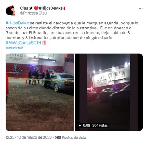 Masacre Bar El Estadio Reportan M Ltiples Muertes En Tiroteo En M Xico