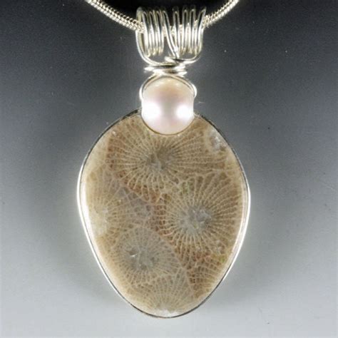 Petoskey Stone Jewelry Petoskey Stone Pendant by SincerelyEarth