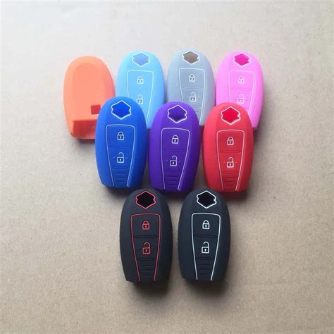 20pcs Car Key Case Silicone Cover Accessories 9 Color For SUZUKI Swift