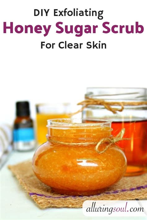 DIY Exfoliating Honey Sugar Scrub For Clear Skin