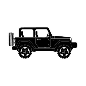 Jeep silhouette - StickersWorks