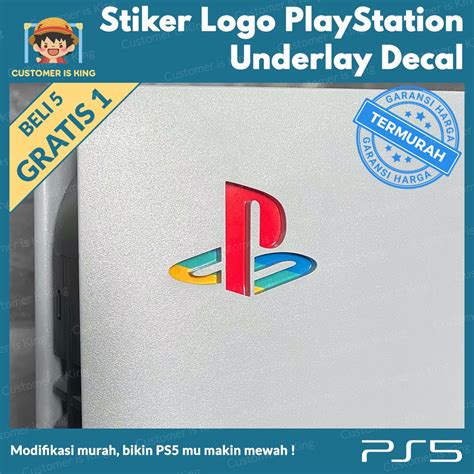 Ps5 Sticker Sticker Sticker Playstation 5 Logo Underlay Decal Plate ...