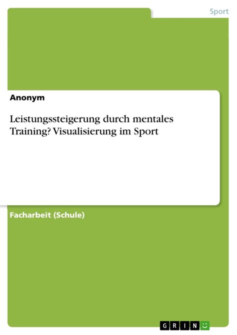 Leistungssteigerung Durch Mentales Training Visualisierung Im Sport