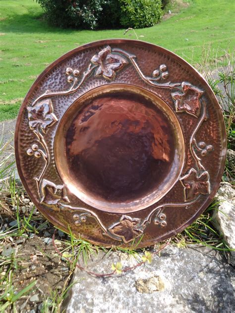 Antiques Atlas Arts Crafts Copper Tray With Ivy Leaves