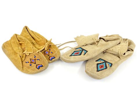 Native American Hand Made Buckskin Moccasins