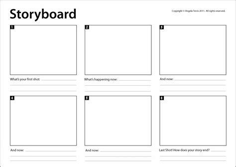 Storyboard Template | Free Printable Papercraft Templates