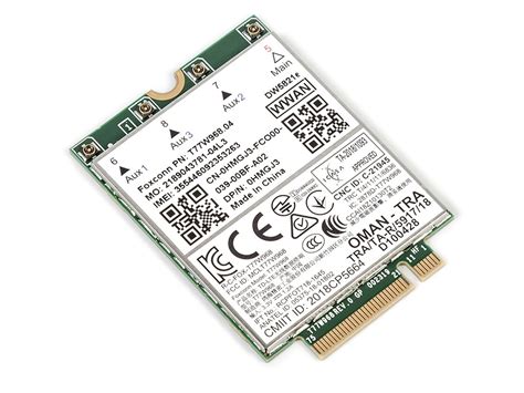 Dell HMGJ3 Wireless DW5821e Snapdragon X20 LTE WWAN 4G LTE PCIe Card ...