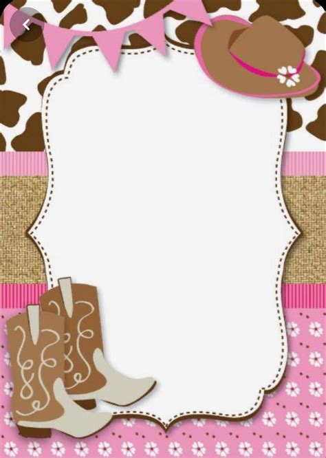 Romina Cowgirl Birthday Invitations Cowgirl Invitations Cowgirl Birthday Party