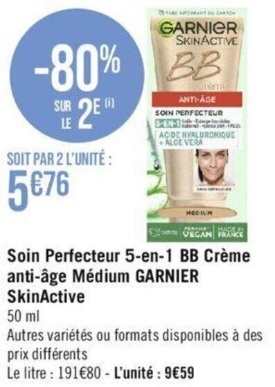 Promo Soin Perfecteur En Bb Cr Me Anti Ge M Dium Garnier