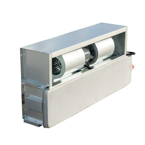 Hotel Thin Horizontal Concealed Hydronic Fcu Fan Coil Unit For Heat