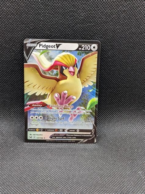 Pidgeot V Ultra Rare Lost Origin Pokemon Card Near Mint Nm Ebay