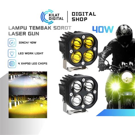 Jual Lampu Sorot Tembak Led Bar Cwl Cree Titik Mata Watt Motor