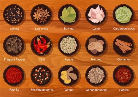 Premium Vector Spices Set