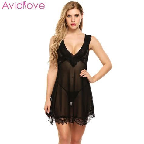 Avidlove Plus Size Sexy Lingerie Lace Dress Babydoll Women S Sexy