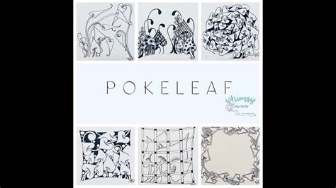 Pokeleafzentangle® Pattern Drawn By Kelly Barone Czt Youtube