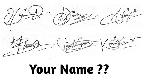 How To Signature Your Name How To Make A Signature Signature Youtube