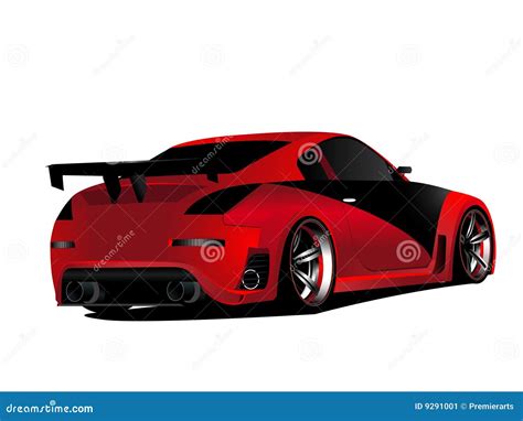 Customized Red Nismo Nissan 350z Turbo Drifting Stock Image - Image: 9291001