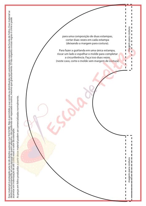 Base Para Guirlanda De Feltro Passo A Passo Molde Para Iniciantes