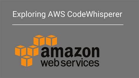 Exploring AWS CodeWhisperer YouTube