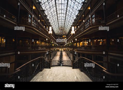 Cleveland Arcade Stock Photo - Alamy