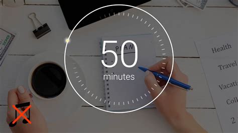 50 Minute Pomodoro Timer 10 Minute Break Pomodoro Technique Without