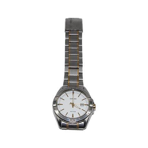 Casio MTP-1308, Stainless Steel Back, Water Resistant 5 Bar 2784 Japan ...