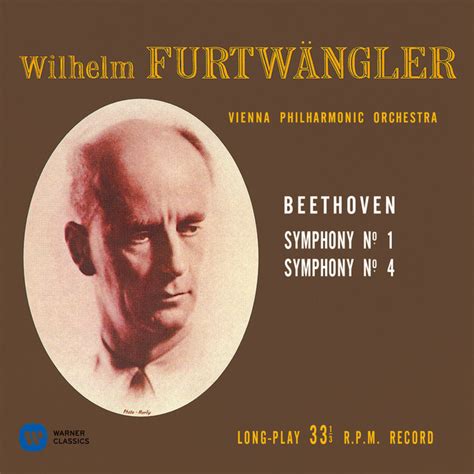 Wilhelm Furtwangler ヴィルヘルム・フルトヴェングラー「beethoven：symphony No1 ＆ No4